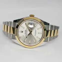 USED ROLEX Datejust 41 126333 Silver Men's Watch #27311