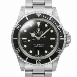 USED ROLEX SUBMARINER 5513 BLACK CASE SIZE 40MM×40MM MEN'S WATCH #23511