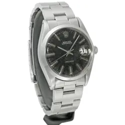 USED ROLEX Oyster Date 6694 Black Case Size 34mm×34mm Men's Watch #27711