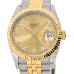 USED ROLEX DATEJUST 36 RANDOM NUMBER (2020) 126233G GOLD MEN'S WATCH #26211