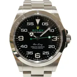 USED ROLEX AIR KING 126900 BLACK CASE SIZE 40MM MEN'S WATCH #221111