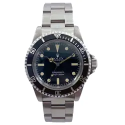USED ROLEX SUBMARINER 5513 BLACK CASE SIZE 40MM MEN'S WATCH #24511