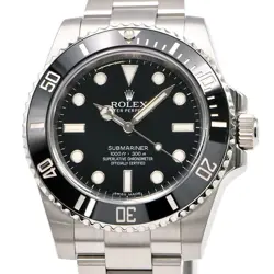 USED ROLEX SUBMARINER G NUMBER (AROUND 2010) 114060 BLACK MEN'S WATCH #2101711