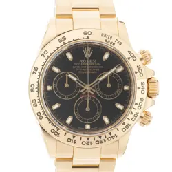 ROLEX DAYTONA 116508 BLACK WARRANTY 2018 BOX/PAPER