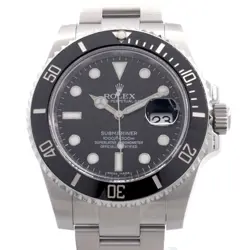 USED ROLEX SUBMARINER DATE RANDOM NUMBER 116610LN BLACK MEN'S WATCH #224711