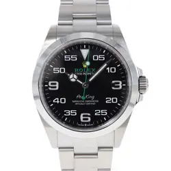 USED ROLEX AIR KING 126900 BLACK CASE: 40.0MM BAND: 19.5CM MEN'S WATCH #91130