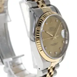 USED ROLEX Datejust 16233G Gold Case: 36.0mm Band: 19.5cm Men's Watch #915830