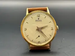 VINTAGE ROLEX  MARCONI WATCH ORIGINAL - GOLD PLATED - BIG CASE 37MM