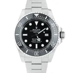 MINT 2022 ROLEX SEA-DWELLER DEEPSEA 126660 BLACK STAINLESS STEEL DIVE 44MM WATCH