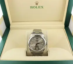 2023 ROLEX OYSTER PERPETUAL 124300 SILVER DIAL SS OYSTER NO PAPERS 41MM
