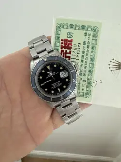 ROLEX SUBMARINER 16610 - BLACK DIAL 40MM WATCH - FULL SET (N SERIAL)