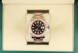 2018 ROLEX YACHT-MASTER 116621 CHOCOLATE DIAL TT 18KT ROSE GOLD OYSTER 40MM