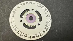 Rolex Day Disc White and Crystal for Datejust Original Rolex Date Disk - Crystal