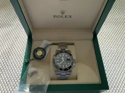 ROLEX SUBMARINER DATE 40MM CERAMIC STAINLESS STEEL BLACK DIAL WATCH 116610LN