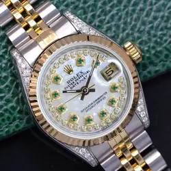 MOP DIAMOND-EMERALD FLUTED