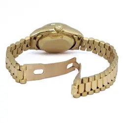 ROLEX DATEJUST 69178G 18K YELLOW GOLD CHAMPAGNE GENUINE 10P DIAMOND WOMEN WATCH