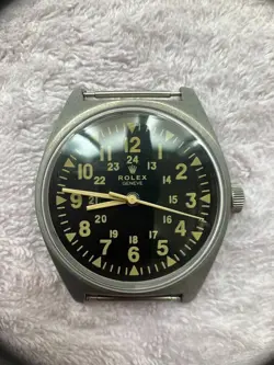 ROLEX MILITARY VINTAGE WATCH VIETNAM WAR HAND-ROLLED WORKING