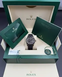 Rolex Yachtmaster 126655 Oysterflex Black Index Dial Rose Gold 40mm Dec 2022