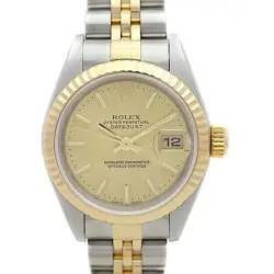 USED ROLEX DATEJUST 79173 GOLD CASE: 26MM BAND: 17.0CM LADIES WATCH #935230