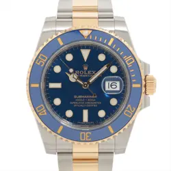 ROLEX SUBMARINER 116613LB SS×YG AT BLUE-FACE 1 EXTRA LINK