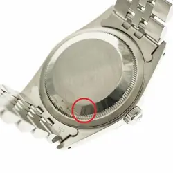 USED ROLEX Datejust 16220 Silver Case: 36.0mm Band: 18.0cm Men's Watch #911330