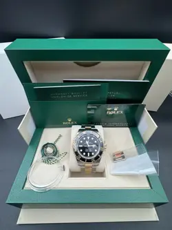 2022 ROLEX SEA DWELLER WATCH 43MM 18K GOLD & STEEL 126603 MINT COMPLETE SET