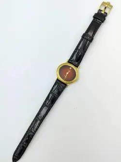 Auth Vintage Rolex Cellini 4081 18K Red Vignette Dial Manual Winding Lady Watch