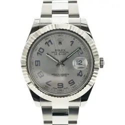 USED ROLEX DATEJUST 2 116334 SILVER CASE: 41.0MM MEN'S WATCH #91130