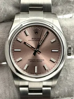 ROLEX OYSTER PERPETUAL 31MM PINK DIAL 277200 BOX & PAPERS 2022