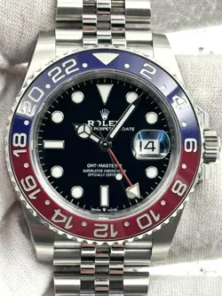 ROLEX GMT MASTER II PEPSI STAINLESS STEEL JUBILEE BRACELET 126710BLRO B&P 2021