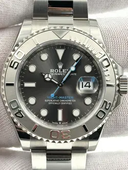 ROLEX YACHTMASTER 40MM RHODIUM DIAL STAINLESS STEEL BRACELET 126622 B&P 2020