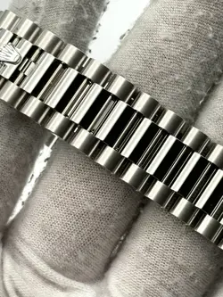 Rolex Day Date 40mm Ice Blue Baguette Dial Platinum Bracelet 228236 B&P 2024