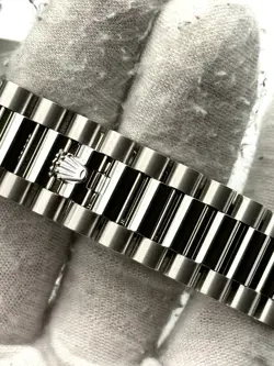 Rolex Day Date 40mm Ice Blue Baguette Dial Platinum Bracelet 228236 B&P 2024