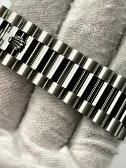 Rolex Day Date 40mm Ice Blue Baguette Dial Platinum Bracelet 228236 B&P 2024