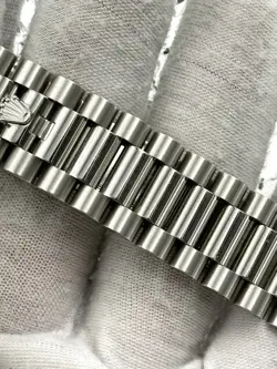 Rolex Day Date 40mm Ice Blue Baguette Dial Platinum Bracelet 228236 B&P 2024