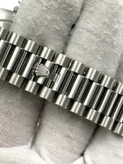 Rolex Day Date 40mm Ice Blue Baguette Dial Platinum Bracelet 228236 B&P 2024