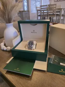ROLEX OYSTER PERPETUAL 36, BLUE DIAL, 126000, BOX & PAPERS MINT CONDITION