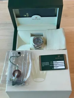 MINT PAPERS Rolex DateJust II 41mm Silver Blue Arabic Steel Gold 116334 BOX