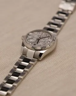 Rolex Datejust 178274 RARE Meteorite Diamond Dial 31mm Womens Watch w/ Papers