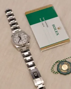 Rolex Datejust 178274 RARE Meteorite Diamond Dial 31mm Womens Watch w/ Papers