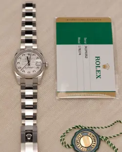 Rolex Datejust 178274 RARE Meteorite Diamond Dial 31mm Womens Watch w/ Papers