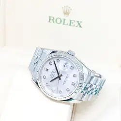 36MM SILVER DIAMONDS
