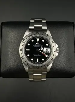 ROLEX EXPLORER II 16570 BLACK DIAL STAINLESS STEEL 40MM AUTOMATIC WATCH