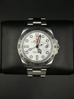 ROLEX EXPLORER II 226570 POLAR DIAL 42MM AUTOMATIC STAINLESS STEEL WATCH - 2024