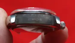 Rolex Oysterdate Precision model 6694 with Black Two-Piece Strap, Silver Bezel