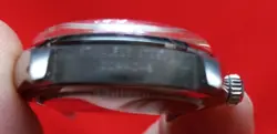 Rolex Oysterdate Precision model 6694 with Black Two-Piece Strap, Silver Bezel