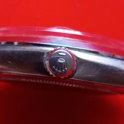 Rolex Oysterdate Precision model 6694 with Black Two-Piece Strap, Silver Bezel