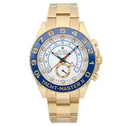 ROLEX YACHT-MASTER II 116688 18K YELLOW GOLD WHITE DIAL AUTOMATIC MEN'S WATCH