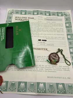 ORIGINAL ROLEX WARRANTY