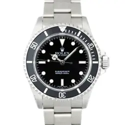 USED ROLEX SUBMARINER NON DATE 14060M BLACK CASE: 40.0MM MEN'S WATCH #91330